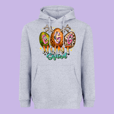 Egg Hunt Squad Heavyweight Hoodie Designed By Racoondesign