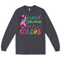 Smoke cancer survivor in all colors Long Sleeve Tee - texasbilliewilder