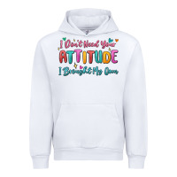 White i don't need your attitude i brought my own Urban Hoodie - MaliasSmallBusiness