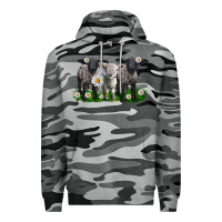 Slate Camo baby sheeps with daisies Premium Hoodie - LillyAllenDesigns