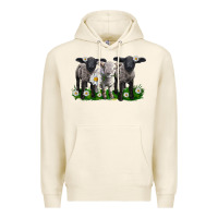 Tofu baby sheeps with daisies Premium Hoodie - LillyAllenDesigns