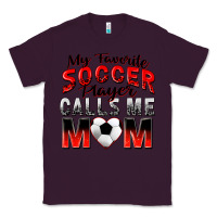 Plum my favorite soccer player calls me mom Classic Tee - Zillion Design Studio