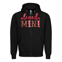 Black loved mini Zipper Hoodie - RanaPortraitStore