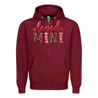 Burgundy loved mini Zipper Hoodie - RanaPortraitStore