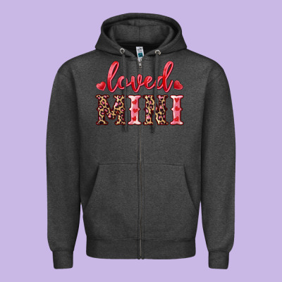Loved Mini Zipper Hoodie Designed By Ranaportraitstore