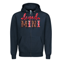 Navy loved mini Zipper Hoodie - RanaPortraitStore
