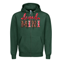Sports Green loved mini Zipper Hoodie - RanaPortraitStore