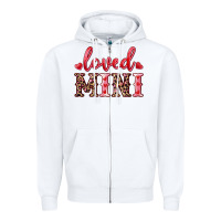 White loved mini Zipper Hoodie - RanaPortraitStore