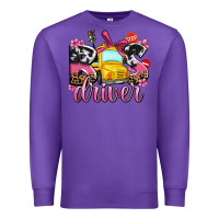 Purple bus driver Premium Sweatshirt - AdoDesignShop