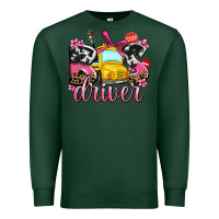 Sports Green bus driver Premium Sweatshirt - AdoDesignShop