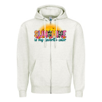 Sunshine Is My Favorite Color Zipper Hoodie | Teevron