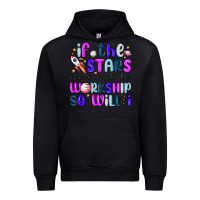 Black if the stars were made to worship so will i Urban Hoodie - MaliasSmallBusiness