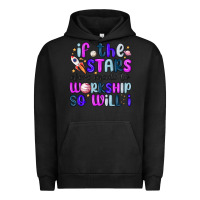Pigment Black if the stars were made to worship so will i Urban Hoodie - MaliasSmallBusiness