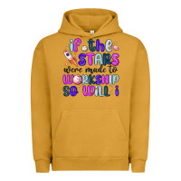 Pigment Peanut Butter if the stars were made to worship so will i Urban Hoodie - MaliasSmallBusiness
