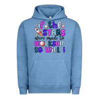 Pigment Pebble Blue if the stars were made to worship so will i Urban Hoodie - MaliasSmallBusiness