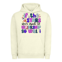 Pigment Pistachio if the stars were made to worship so will i Urban Hoodie - MaliasSmallBusiness