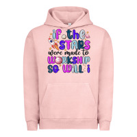 Pigment Salmon if the stars were made to worship so will i Urban Hoodie - MaliasSmallBusiness