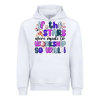 White if the stars were made to worship so will i Urban Hoodie - MaliasSmallBusiness