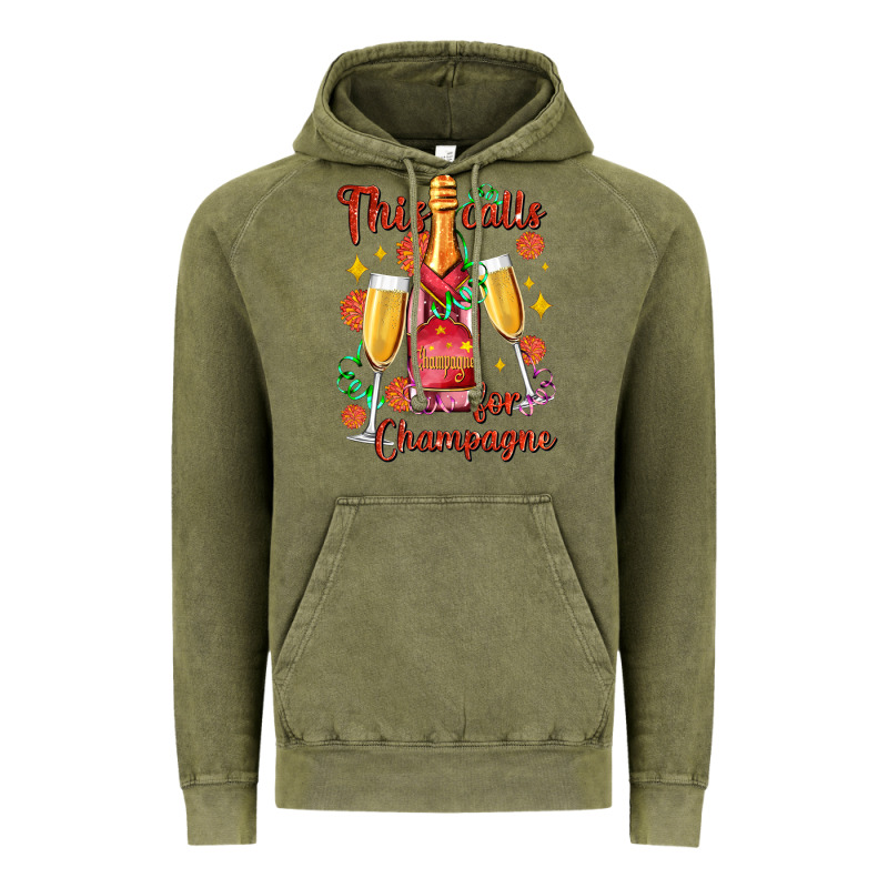 This Calls For Champagne Vintage Hoodie by AdoDesignShop | Teevron