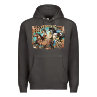 Smoke 3 western horses running free Premium Hoodie - LillyAllenDesigns