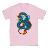 Bubblegum Pink Blue dragon Classic Tee - RanaPortraitStore