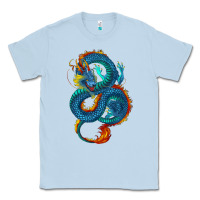 Dusty Blue Blue dragon Classic Tee - RanaPortraitStore