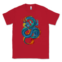 Red Blue dragon Classic Tee - RanaPortraitStore