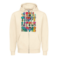 Sandshell stay trippy little hippie Zipper Hoodie - Zillion Design Studio