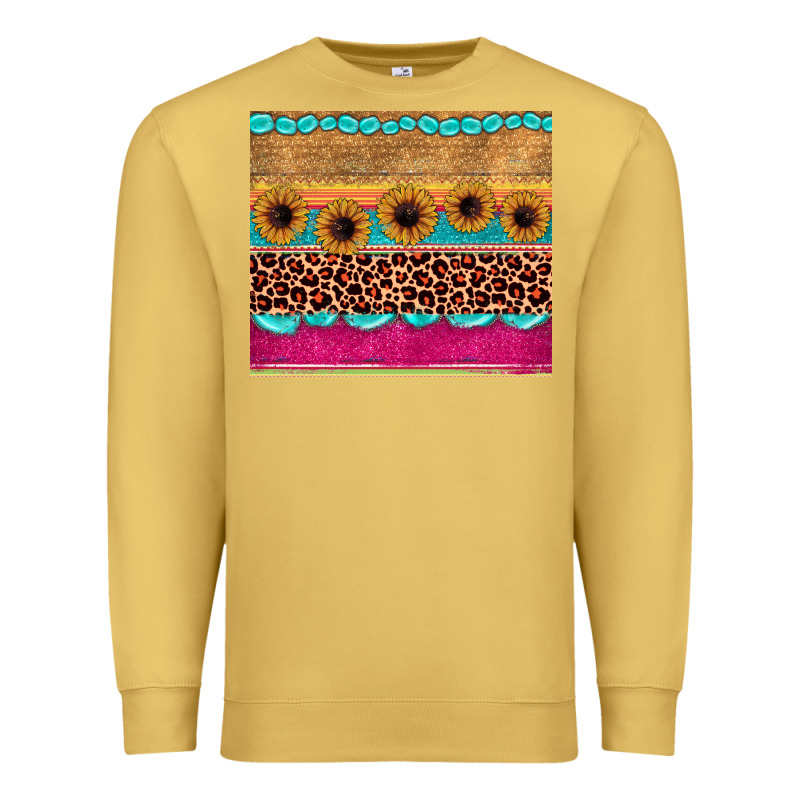 Leopard Sunflower Gemstone Premium Sweatshirt by JahusDesignShop | Teevron