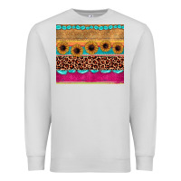 Dove Grey leopard sunflower gemstone Premium Sweatshirt - JahusDesignShop