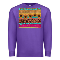 Purple leopard sunflower gemstone Premium Sweatshirt - JahusDesignShop