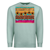 Seafoam leopard sunflower gemstone Premium Sweatshirt - JahusDesignShop