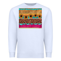 White leopard sunflower gemstone Premium Sweatshirt - JahusDesignShop