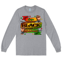 Heather Grey dope black phlebotomist juneteenth Long Sleeve Tee - texasbilliewilder