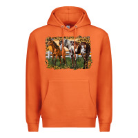 Carrot 2 horses at the ranch Premium Hoodie - LillyAllenDesigns