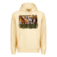 Pina Colada 2 horses at the ranch Premium Hoodie - LillyAllenDesigns
