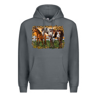 Rock 2 horses at the ranch Premium Hoodie - LillyAllenDesigns