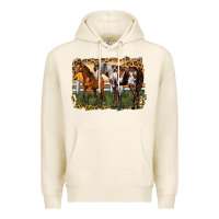 Tofu 2 horses at the ranch Premium Hoodie - LillyAllenDesigns