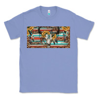 Colony Blue Boho bull skull and serape Classic Tee - RanaPortraitStore