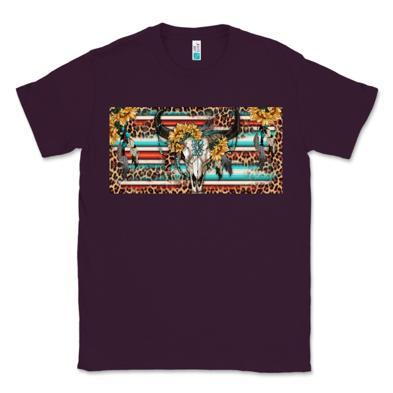 Boho Bull Skull And Serape Classic Tee by RanaPortraitStore | Teevron