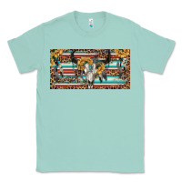 Seafoam Boho bull skull and serape Classic Tee - RanaPortraitStore