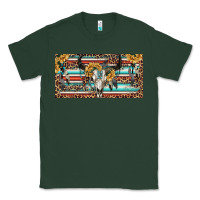 Sports Green Boho bull skull and serape Classic Tee - RanaPortraitStore