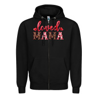 Black loved mama Zipper Hoodie - RanaPortraitStore