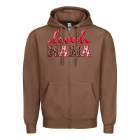 Chestnut loved mama Zipper Hoodie - RanaPortraitStore