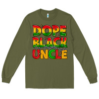 Army Green dope black uncle with stars Long Sleeve Tee - texasbilliewilder