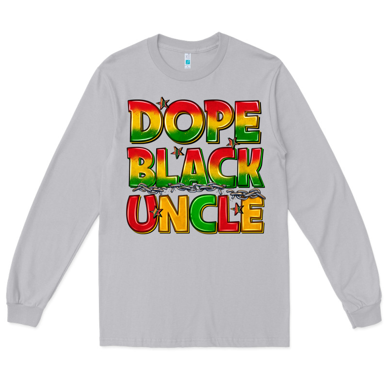 Dope Black Uncle With Stars Long Sleeve Tee by texasbilliewilder | Teevron