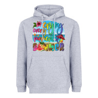Heather Grey enjoy every moment of summer Heavyweight Hoodie - HRA Design Shop