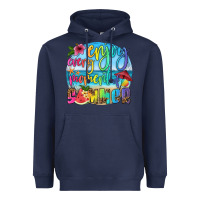 Navy enjoy every moment of summer Heavyweight Hoodie - HRA Design Shop