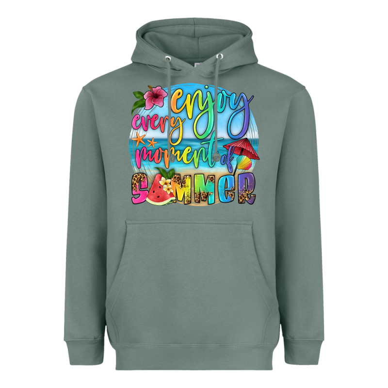 Enjoy Every Moment Of Summer Heavyweight Hoodie by HRA Design Shop | Teevron