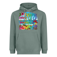 Sage enjoy every moment of summer Heavyweight Hoodie - HRA Design Shop